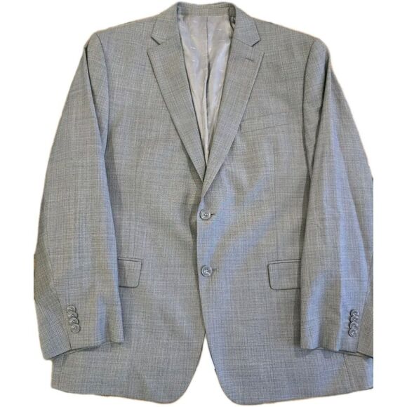 MICHAEL KORS Blazer Mens Size 44R Gray Wool Blend Sport Coat Jacket - Picture 11 of 11